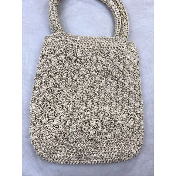 Vintage Y2K 90s Faux Straw Woven Bag - Picture 3 of 9
